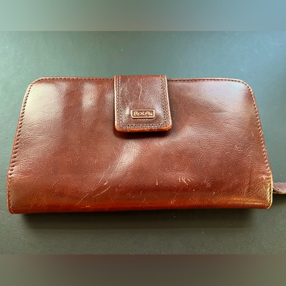 ROLFS brown leather wallet